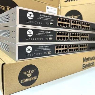 COMMANDO Soldier C3000 24GE Full PoE/PoE+ Routing Switch